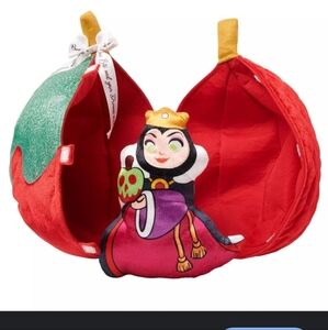 Disney  Snow White 7 Dwarfs 85th Anniversary Poison Apple  Double Sided Doll NWT